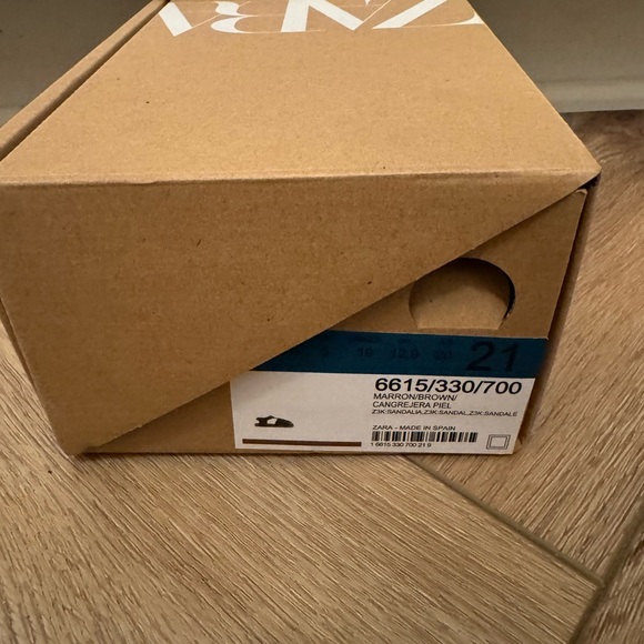 EUC Zara Leather Fisherman Sandals Cowhide Leather Cage sandals size 5.5 - Picture 5 of 7